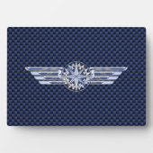 一般的なエアパイロットクロムウィングコンパスのような フォトプラーク (正面)