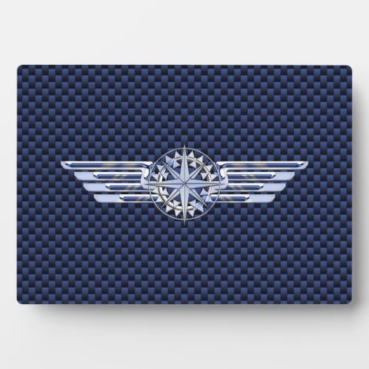 一般的なエアパイロットクロムウィングコンパスのような フォトプラーク (正面)