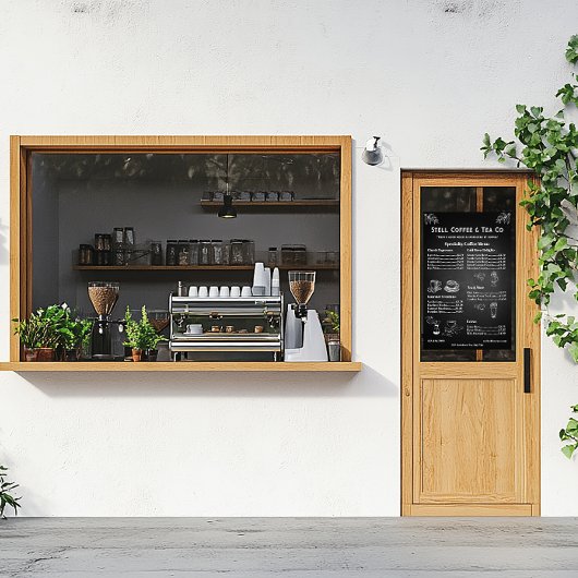 一般的なカスタマイズコーヒーメニュー価格Chalkboard ウィンドウサイン