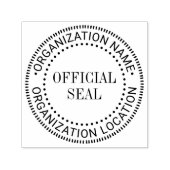 一般的なカスタム公式シール名の場所 セルフインキングスタンプ (デザイン)