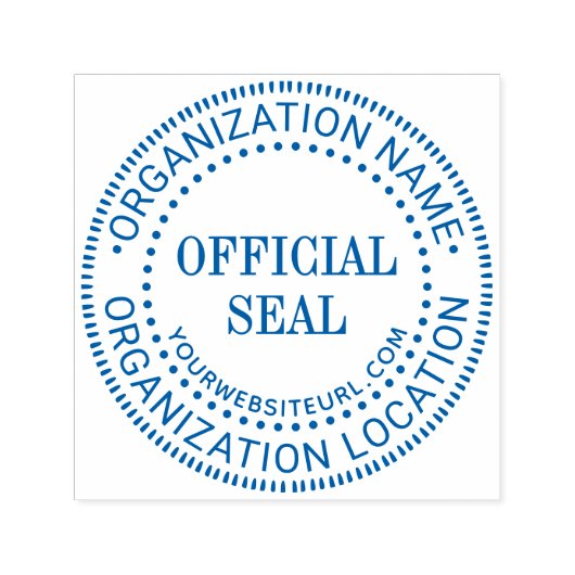 一般的なカスタム公式シール名ロケーションURL セルフインキングスタンプ (デザイン)