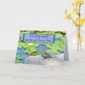 一般的なカミツキガメ – Chelydra serpentina カード (黄色い花)