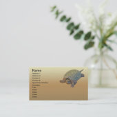 一般的なカミツキガメ – Chelydra serpentina 名刺 (スタンド正面)