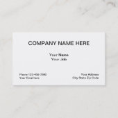 一般的なシンプルでクラシックなレイアウト 名刺 (正面)