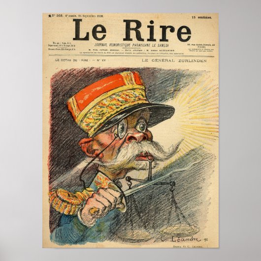 一般的なチューリンデンの戯画 ポスター (正面)
