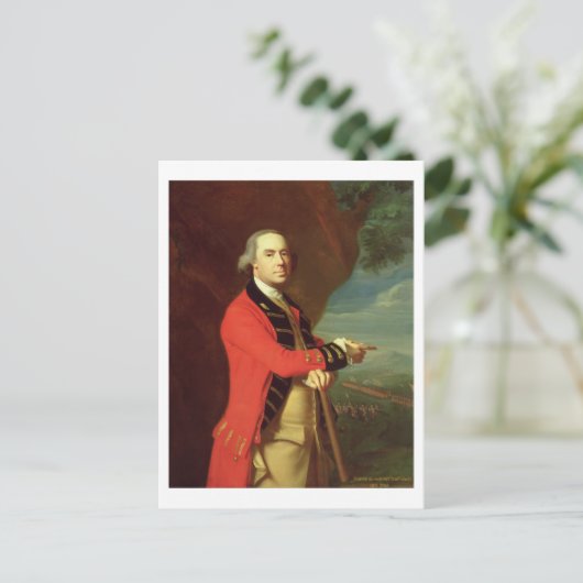 一般的なトーマス・ゲージのポートレート, c.1768 (caの油 ポストカード (スタンド正面)