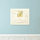 一般的なドイツの地質図 キャンバスプリント (インサイチュ (ウッドフロア))