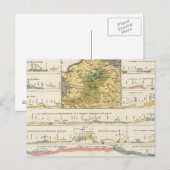 一般的なドイツの地質図 ポストカード (正面/裏面)