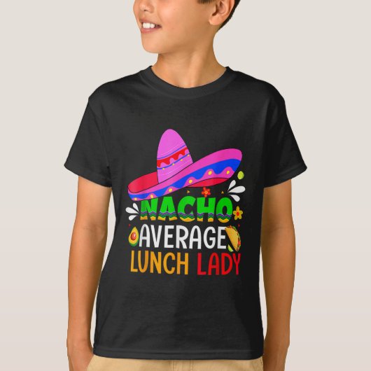 一般的なナチョス給食婦人じゃない シンコデマヨ フィエスタ メキシコ Tシャツ (正面)