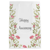 一般的なハッピー記念日 ミディアムペーパーバッグ (裏面)