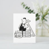 一般的なビルダーの漫画 ポストカード (スタンド正面)