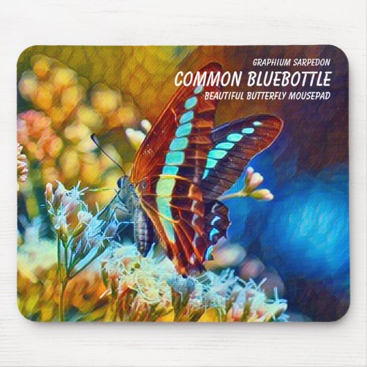 一般的なブルーボトル マウスパッド (正面)