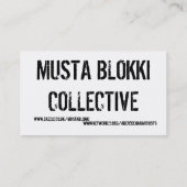 一般的なプロパガンダの名刺-芸術- No.41 名刺 (裏面)