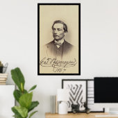 一般的なボーアレス署名カード1867 ポスター (ホームオフィス)