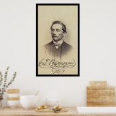 一般的なボーアレス署名カード1867 ポスター (キッチン)