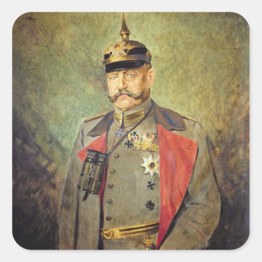 一般的なポール・フォン・ヒンデンブルク, c.1916 スクエアシール (正面)