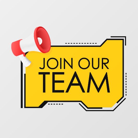 一般的なラウドスピーカーチームに参加して採用 ウィンドウサイン (シート)