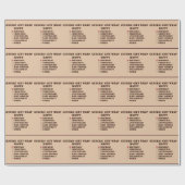 一般的な万能選択 ラッピングペーパー (フラット)