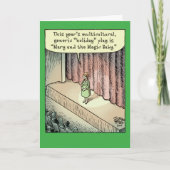 一般的な休日の演劇の幸せな休日のおもしろカード シーズンカード (正面)