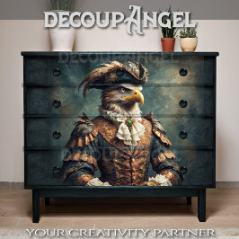 一般的な制服のナポレオン風のワシ – デコパージュ –  薄葉紙