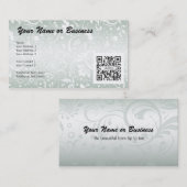 一般的な名刺のテンプレートの花柄 名刺 (正面/裏面)