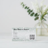 一般的な名刺のテンプレートの花柄 名刺 (スタンド正面)