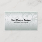 一般的な名刺のテンプレートの花柄 名刺 (裏面)