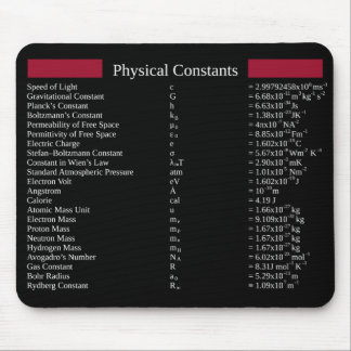 一般的な物理定数を持つマウスマット マウスパッド