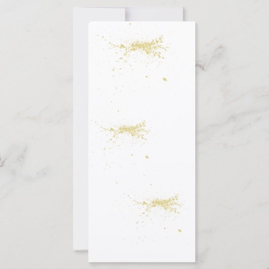 一般的な空白のフラットグリーティングカード (裏面)