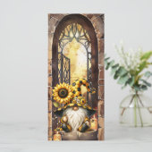 一般的な空白のフラットグリーティングカード (スタンド正面)