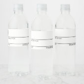 一般的な空白の自家醸造ビアラベル ペットボトルラベル (ボトル)