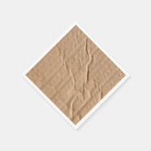 一般的な茶色の厚紙 スタンダードカクテルナプキン (角)