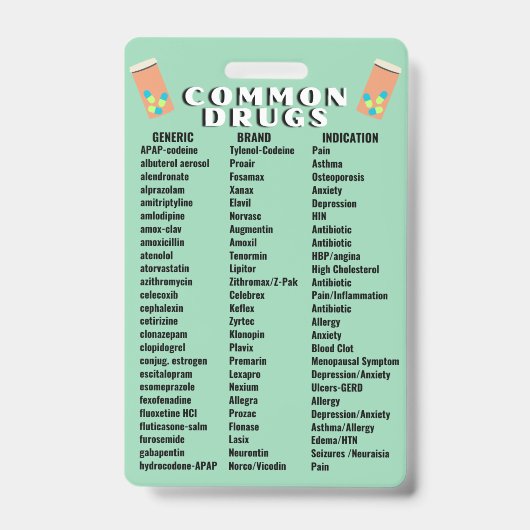 一般的な薬2.0 バッジ (表面)