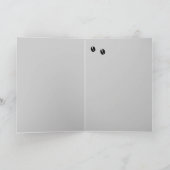 一般的な誕生日バッファロー、バイソン、水彩動物 カード (内部)