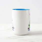 一般的な釣りの結び目 - キャスティングの難しさ ツートーンマグカップ (中央)