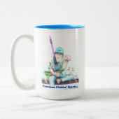 一般的な釣りの結び目 - キャスティングの難しさ ツートーンマグカップ (左)