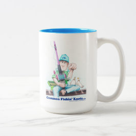 一般的な釣りの結び目 - キャスティングの難しさ ツートーンマグカップ