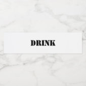 一般的な飲食物のユーモアのあるパーティー ペットボトルラベル (シングルラベル)