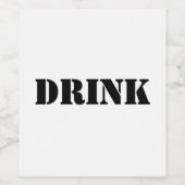 一般的な飲食物のユーモアのあるパーティー ワインラベル (シングルラベル)