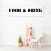 一般的な飲食物のユーモアのあるパーティー 横断幕 (インサイチュ)