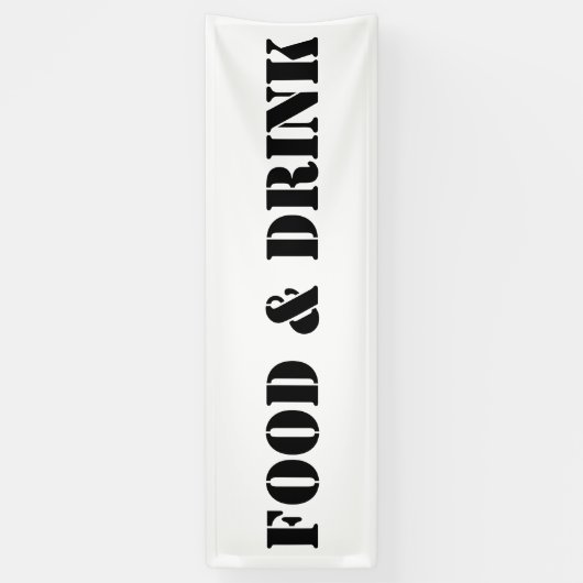 一般的な飲食物のユーモアのあるパーティー 横断幕 (縦)