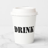 一般的な飲食物のユーモアのあるパーティー 紙コップ (裏面)