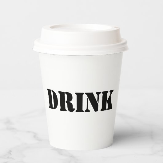 一般的な飲食物のユーモアのあるパーティー 紙コップ (正面)
