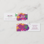 一般的な(ばちゃばちゃ)跳ねる スキニー名刺 (正面/裏面)