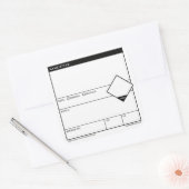 一般的なHomebrewラベル書き込み可能なボトルスタンプ スクエアシール (封筒)