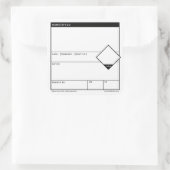 一般的なHomebrewラベル書き込み可能なボトルスタンプ スクエアシール (バッグ)