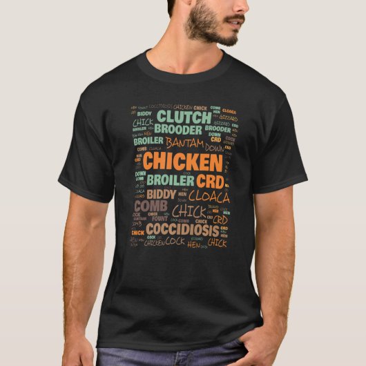 一般的に使用される養鶏用語 Tシャツ (正面)