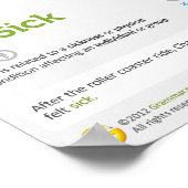 一般的に混乱している形容詞と説明 ポスター (角)