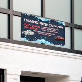 一般的カスタマイズな大型洗車事業 横断幕 (ビルの外側)