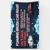 一般的カスタマイズな大型洗車事業 横断幕 (縦)